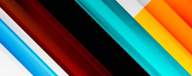 Gölge çizgileri, modern formlar, dikdörtgenler, kareler ve akışkan eğimlere sahip geometrik soyut arkaplanlar. Parlak renkli çizgiler serin arkaplanlar