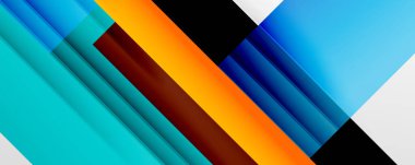 Gölge çizgileri, modern formlar, dikdörtgenler, kareler ve akışkan eğimlere sahip geometrik soyut arkaplanlar. Parlak renkli çizgiler serin arkaplanlar