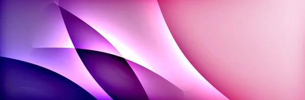 Gradien fluida gelombang warna neon, latar belakang abstrak vektor - Stok Vektor