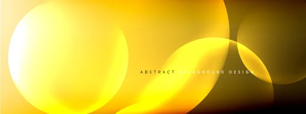 Vector abstracto fondo círculos de burbujas líquidas en gradiente de fluido con sombras y efectos de luz. Plantillas de diseño brillante para texto — Archivo Imágenes Vectoriales