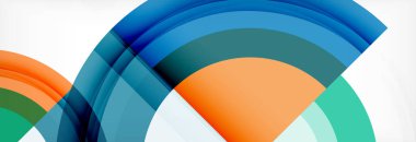 Yuvarlak şekiller, üçgenler ve daireler. Modern soyut arkaplan