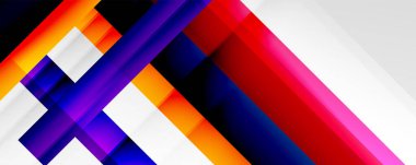 Gölge çizgileri, modern formlar, dikdörtgenler, kareler ve akışkan eğimlere sahip geometrik soyut arkaplanlar. Parlak renkli çizgiler serin arkaplanlar