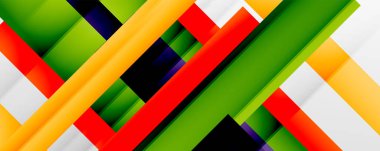 Gölge çizgileri, modern formlar, dikdörtgenler, kareler ve akışkan eğimlere sahip geometrik soyut arkaplanlar. Parlak renkli çizgiler serin arkaplanlar