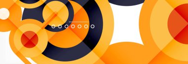 Kapaklar, afişler, el ilanları ve posterler ve diğer şablonlar için çemberler ve çizgiler soyut arkaplan