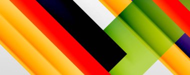 Gölge çizgileri, modern formlar, dikdörtgenler, kareler ve akışkan eğimlere sahip geometrik soyut arkaplanlar. Parlak renkli çizgiler serin arkaplanlar