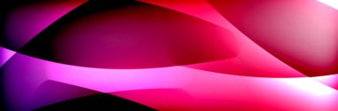 Akışkan gradyan neon renk dalgaları, vektör soyut arkaplan