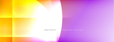 Vektör soyut arkaplan - gölgeler ve ışık efektleri ile sıvı gradyanı üzerinde daire ve çapraz çapraz. Metin için tekno ya da ticari parlak tasarım şablonları