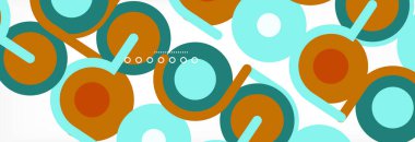 Kapaklar, afişler, el ilanları ve posterler ve diğer şablonlar için çemberler ve çizgiler soyut arkaplan