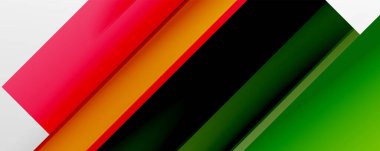 Gölge çizgileri, modern formlar, dikdörtgenler, kareler ve akışkan eğimlere sahip geometrik soyut arkaplanlar. Parlak renkli çizgiler serin arkaplanlar