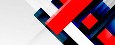 Gölge çizgileri, modern formlar, dikdörtgenler, kareler ve akışkan eğimlere sahip geometrik soyut arkaplanlar. Parlak renkli çizgiler serin arkaplanlar