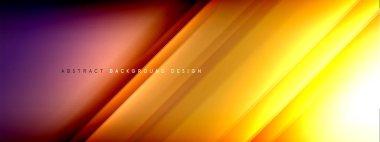 Hareket konsepti, sıvı renk eğimlerinde parlak parlak çizgiler soyut arkaplanlar. Metin için dinamik gölgeler ve ışık şablonları