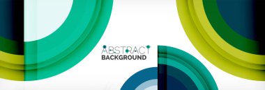 Yuvarlak şekiller, üçgenler ve daireler. Modern soyut arkaplan