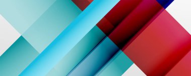 Gölge çizgileri, modern formlar, dikdörtgenler, kareler ve akışkan eğimlere sahip geometrik soyut arkaplanlar. Parlak renkli çizgiler serin arkaplanlar