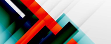 Gölge çizgileri, modern formlar, dikdörtgenler, kareler ve akışkan eğimlere sahip geometrik soyut arkaplanlar. Parlak renkli çizgiler serin arkaplanlar