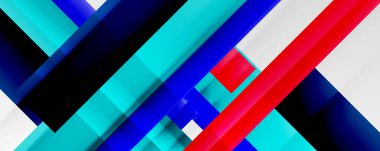 Gölge çizgileri, modern formlar, dikdörtgenler, kareler ve akışkan eğimlere sahip geometrik soyut arkaplanlar. Parlak renkli çizgiler serin arkaplanlar