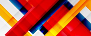 Gölge çizgileri, modern formlar, dikdörtgenler, kareler ve akışkan eğimlere sahip geometrik soyut arkaplanlar. Parlak renkli çizgiler serin arkaplanlar