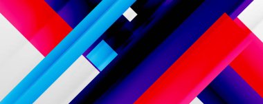 Gölge çizgileri, modern formlar, dikdörtgenler, kareler ve akışkan eğimlere sahip geometrik soyut arkaplanlar. Parlak renkli çizgiler serin arkaplanlar