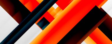 Gölge çizgileri, modern formlar, dikdörtgenler, kareler ve akışkan eğimlere sahip geometrik soyut arkaplanlar. Parlak renkli çizgiler serin arkaplanlar