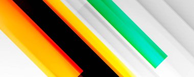 Gölge çizgileri, modern formlar, dikdörtgenler, kareler ve akışkan eğimlere sahip geometrik soyut arkaplanlar. Parlak renkli çizgiler serin arkaplanlar