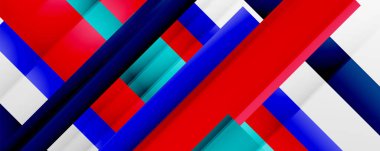 Gölge çizgileri, modern formlar, dikdörtgenler, kareler ve akışkan eğimlere sahip geometrik soyut arkaplanlar. Parlak renkli çizgiler serin arkaplanlar