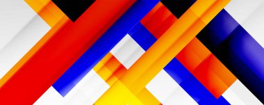 Gölge çizgileri, modern formlar, dikdörtgenler, kareler ve akışkan eğimlere sahip geometrik soyut arkaplanlar. Parlak renkli çizgiler serin arkaplanlar