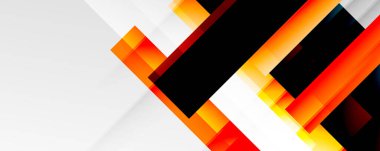 Gölge çizgileri, modern formlar, dikdörtgenler, kareler ve akışkan eğimlere sahip geometrik soyut arkaplanlar. Parlak renkli çizgiler serin arkaplanlar