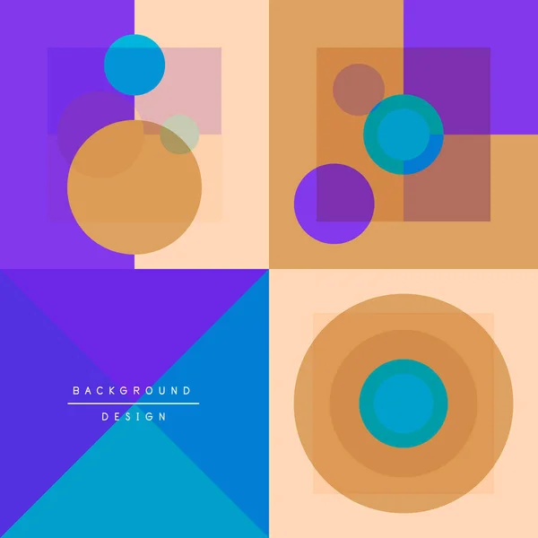 Geometrický obrazec Neo Memphisu s kruhy, čtverci a čárami. Pop art abstraktní pozadí pro obálky, bannery, letáky a plakáty a další šablony — Stockový vektor