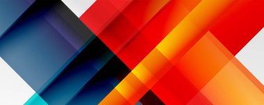 Gölge çizgileri, modern formlar, dikdörtgenler, kareler ve akışkan eğimlere sahip geometrik soyut arkaplanlar. Parlak renkli çizgiler serin arkaplanlar