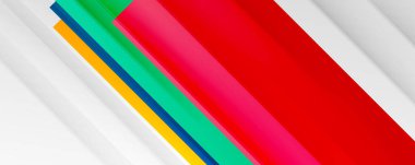 Gölge çizgileri, modern formlar, dikdörtgenler, kareler ve akışkan eğimlere sahip geometrik soyut arkaplanlar. Parlak renkli çizgiler serin arkaplanlar