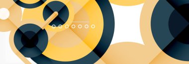 Kapaklar, afişler, el ilanları ve posterler ve diğer şablonlar için çemberler ve çizgiler soyut arkaplan