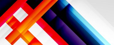 Gölge çizgileri, modern formlar, dikdörtgenler, kareler ve akışkan eğimlere sahip geometrik soyut arkaplanlar. Parlak renkli çizgiler serin arkaplanlar