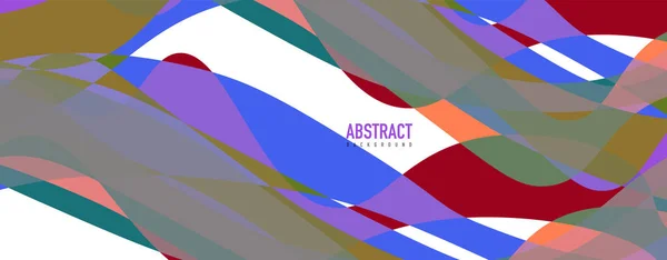 Vätskevåg färgglada abstrakt bakgrund. Dynamisk färgstark levande vektor design — Stock vektor