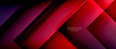 Kare şekiller bileşimi, akışkan geometrik soyut arkaplan. 3B gölge efektleri, modern tasarım şablonu