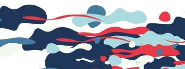 Moda sıvı biçimi, soyut tasarım şekilleri, pankartlar, broşürler, posterler, web iniş sayfaları, kapaklar veya pankartlar için dinamik vektör arkaplanı