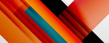 Gölge çizgileri, modern formlar, dikdörtgenler, kareler ve akışkan eğimlere sahip geometrik soyut arkaplanlar. Parlak renkli çizgiler serin arkaplanlar