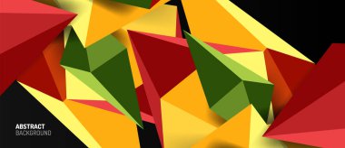 3d düşük poli soyut arka plan vektör çizimi