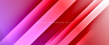 Dinamik diyagonal çizgileri olan akışkan eğimler soyut arkaplan. Dinamik ışık ve gölge efektleriyle parlak renkler. Vektör duvar kağıdı veya poster