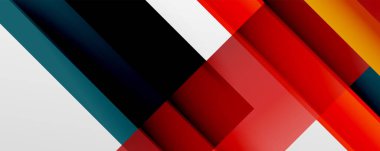 Gölge çizgileri, modern formlar, dikdörtgenler, kareler ve akışkan eğimlere sahip geometrik soyut arkaplanlar. Parlak renkli çizgiler serin arkaplanlar