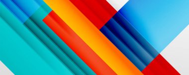 Gölge çizgileri, modern formlar, dikdörtgenler, kareler ve akışkan eğimlere sahip geometrik soyut arkaplanlar. Parlak renkli çizgiler serin arkaplanlar