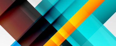 Gölge çizgileri, modern formlar, dikdörtgenler, kareler ve akışkan eğimlere sahip geometrik soyut arkaplanlar. Parlak renkli çizgiler serin arkaplanlar