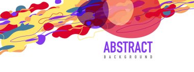 Moda sıvı biçimi, soyut tasarım şekilleri, pankartlar, broşürler, posterler, web iniş sayfaları, kapaklar veya pankartlar için dinamik vektör arkaplanı