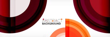 Yuvarlak şekiller, üçgenler ve daireler. Modern soyut arkaplan