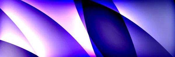 Gradiente de fluido ondas de color neón, vector de fondo abstracto — Archivo Imágenes Vectoriales