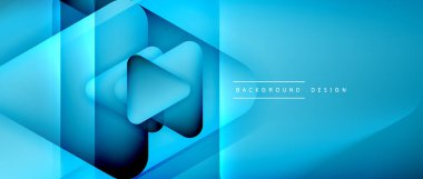 Üçgen geometrik soyut arkaplanı şekillendirir. Üç boyutlu gölge efektleri ve sıvı eğimleri. Metin mesajınız için modern üstüste bindirme formları duvar kağıdı