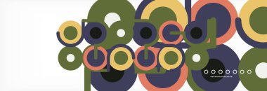 Kapaklar, afişler, el ilanları ve posterler ve diğer şablonlar için çemberler ve çizgiler soyut arkaplan