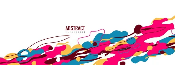 Diseño abstracto de formas de estilo líquido de moda, fondo vectorial dinámico para pancartas, folletos, carteles, páginas de aterrizaje web, portadas o pancartas — Vector de stock