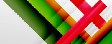 Gölge çizgileri, modern formlar, dikdörtgenler, kareler ve akışkan eğimlere sahip geometrik soyut arkaplanlar. Parlak renkli çizgiler serin arkaplanlar