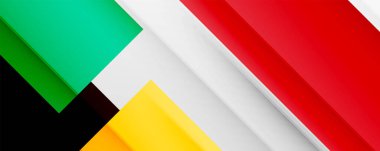 Gölge çizgileri, modern formlar, dikdörtgenler, kareler ve akışkan eğimlere sahip geometrik soyut arkaplanlar. Parlak renkli çizgiler serin arkaplanlar