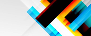 Gölge çizgileri, modern formlar, dikdörtgenler, kareler ve akışkan eğimlere sahip geometrik soyut arkaplanlar. Parlak renkli çizgiler serin arkaplanlar