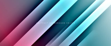 Dinamik diyagonal çizgileri olan akışkan eğimler soyut arkaplan. Dinamik ışık ve gölge efektleriyle parlak renkler. Vektör duvar kağıdı veya poster